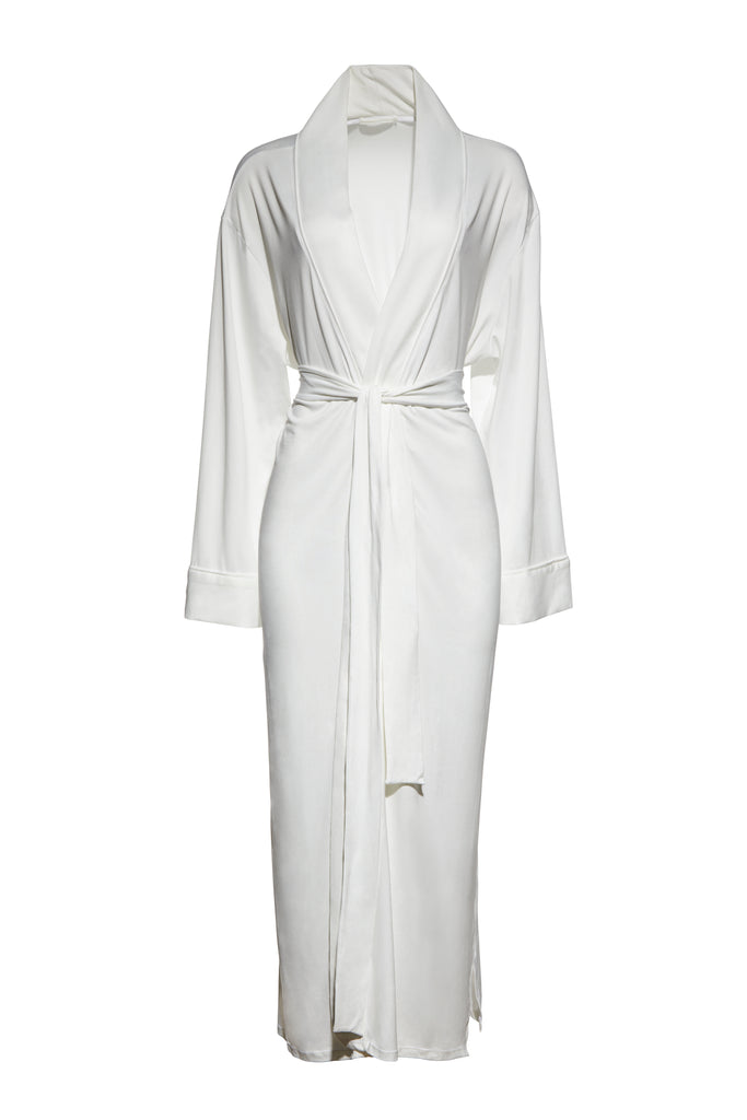 Bumpsuit Maternity Loungewear The Cloud Robe in Ivory