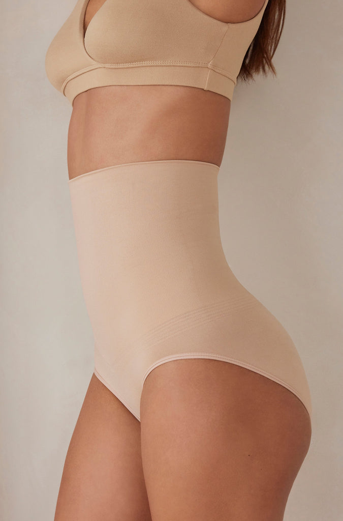 Bumpsuit Maternity Shapewear The Postpartum Support Brief in Beige