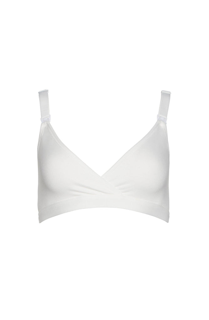 Bumpsuit Maternity The Comfy Nursing Bra in Ivory