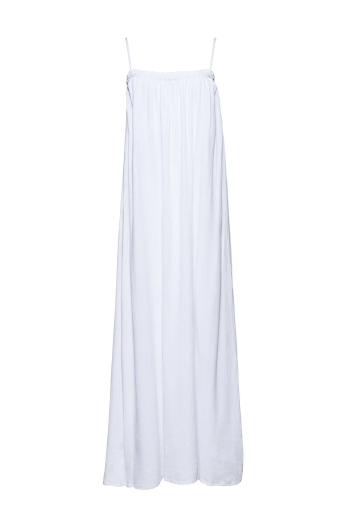 Bumpsuit Maternity Linen Maxi Dress in White
