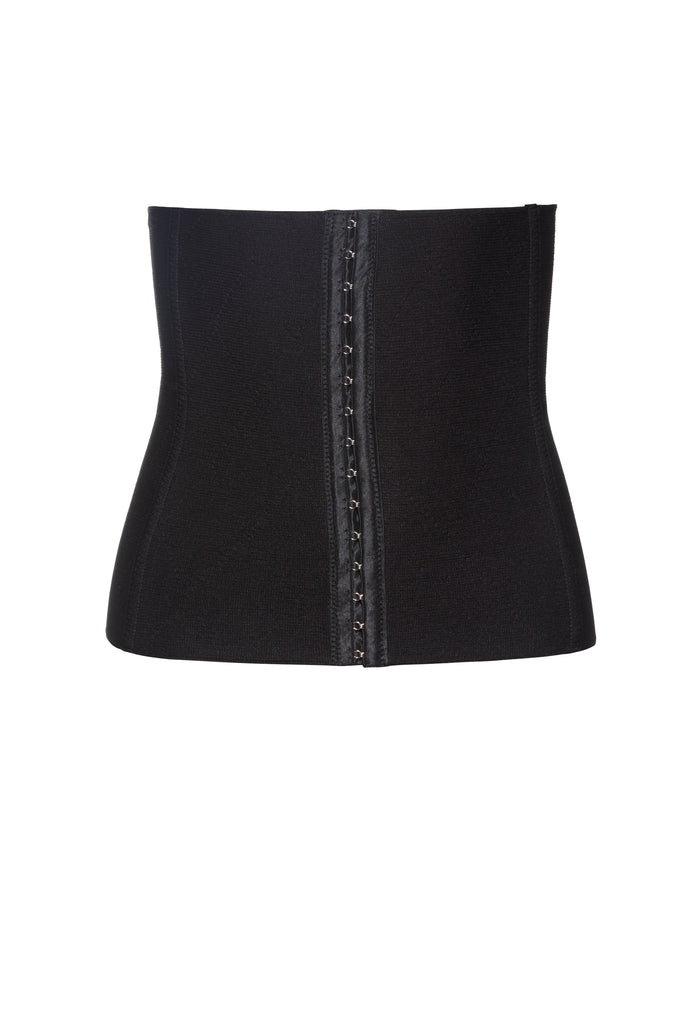 Bumpsuit Maternity Shapewear the hook and eye waist trainer in black