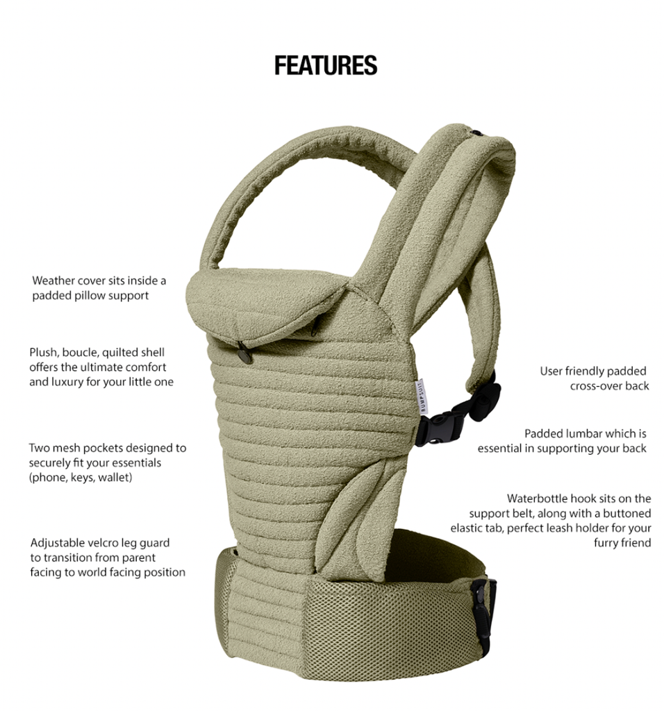 Bumpsuit Maternity the Armadillo Baby Carrier in Matcha