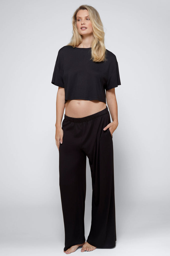 Bumpsuit Maternity The Cloud Everyday Pocket Pant in Black