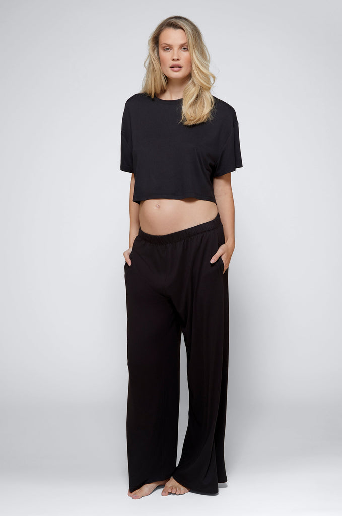 Bumpsuit Maternity The Cloud Everyday Pocket Pant in Black