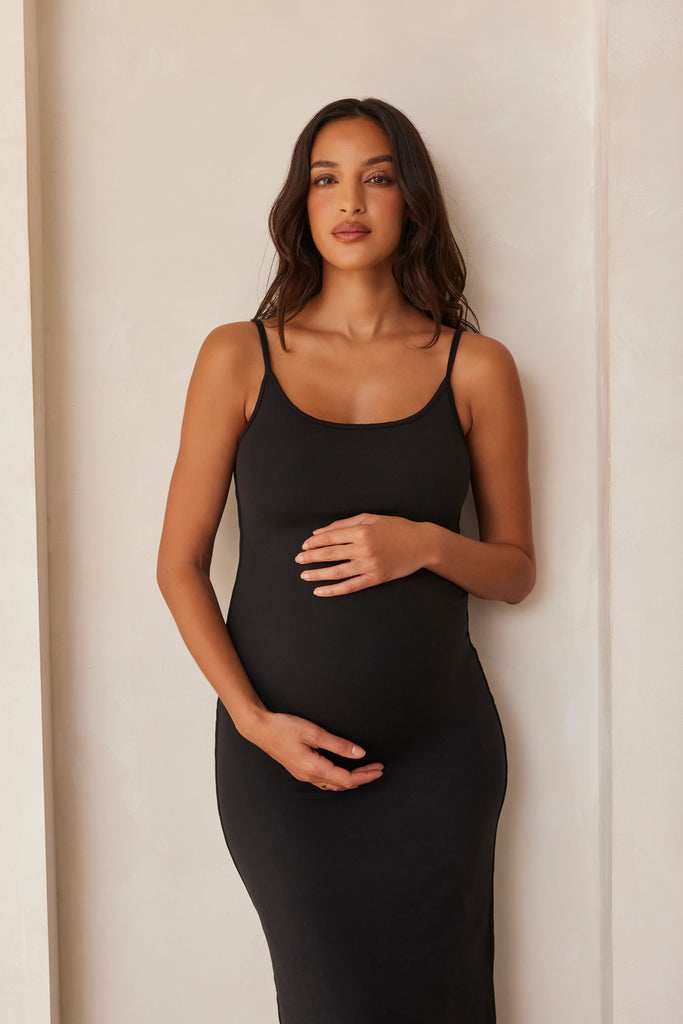 Bumpsuit Maternity The Jane Maxi Dress in Black