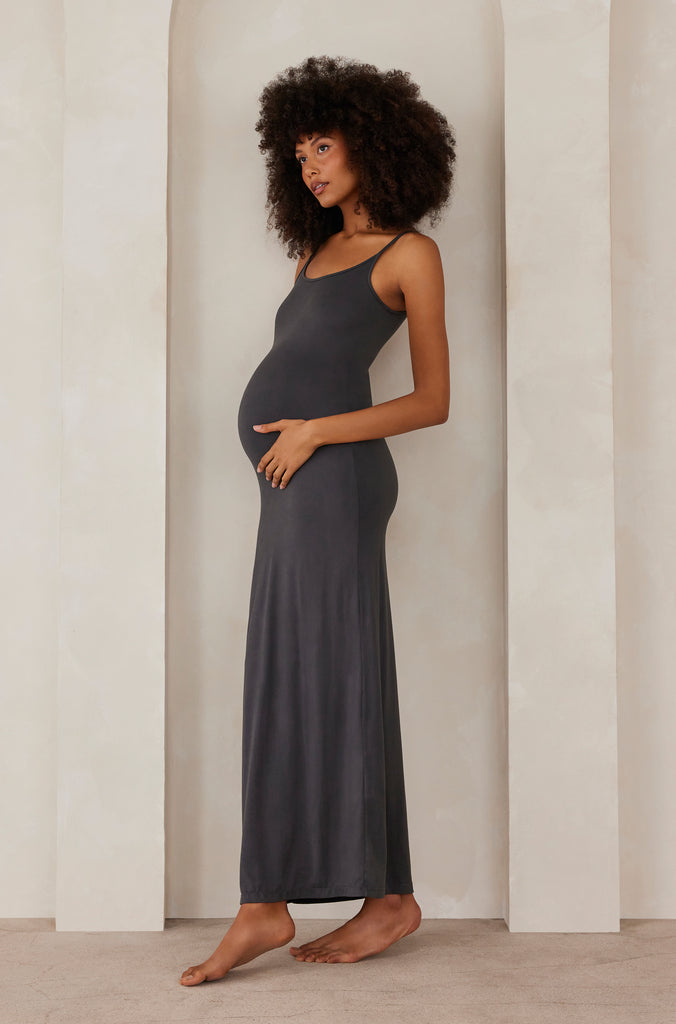 Bumpsuit Maternity The Jane Maxi Dress in Slate