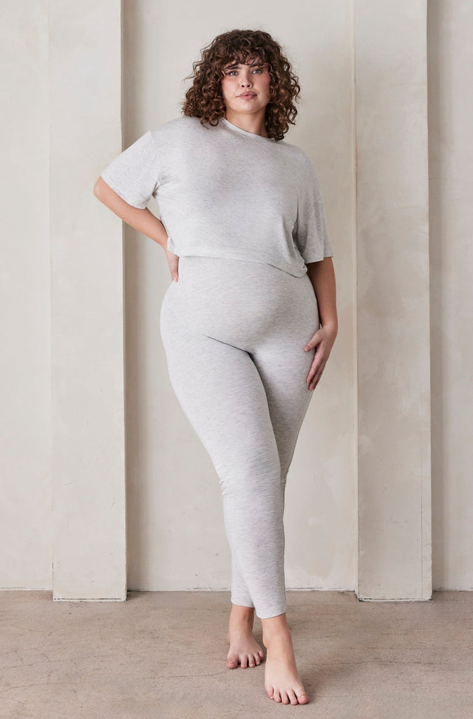 Bumpsuit Maternity the Legging in Heather Grey