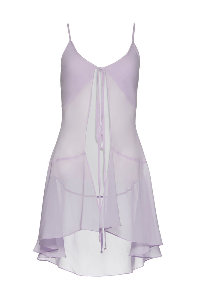 The Chiffon Baby Doll Maternity Top in Lilac