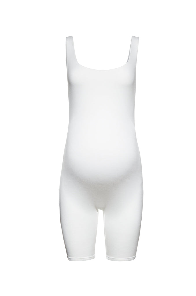 The Cindy Maternity Bumpsuit in Ivory