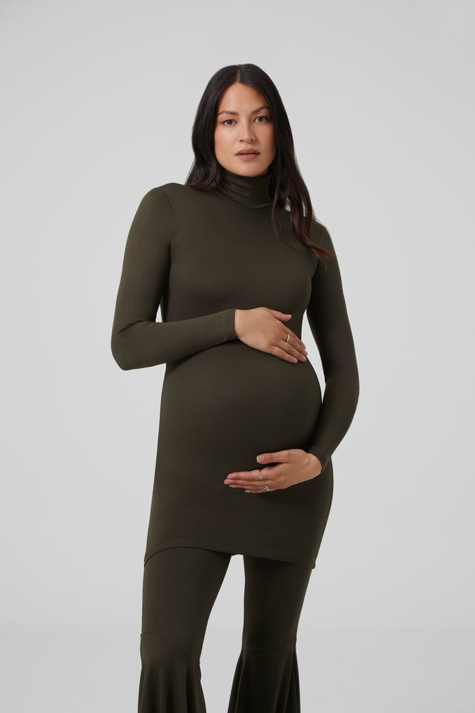 The Nicole Maternity Mini Dress BUMPSUIT